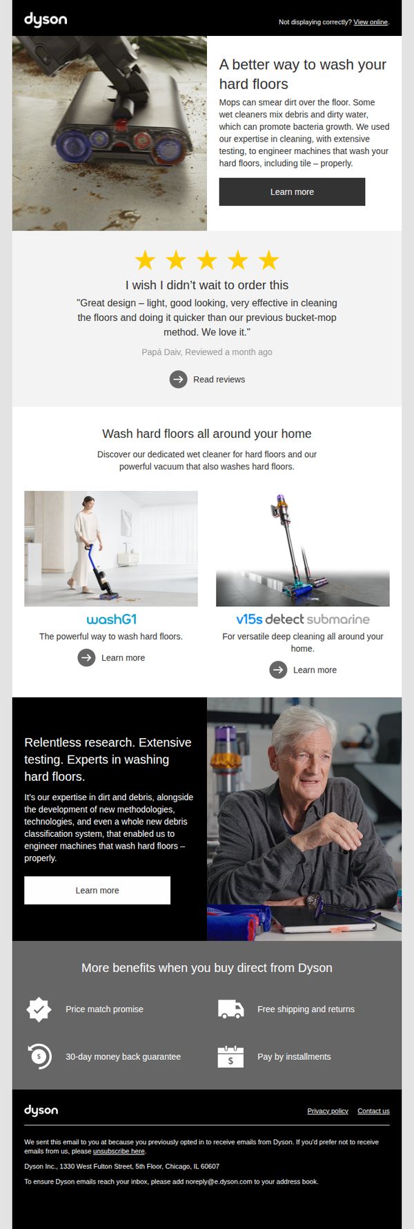 7. Dyson: Discover a better way to wash your hard floors