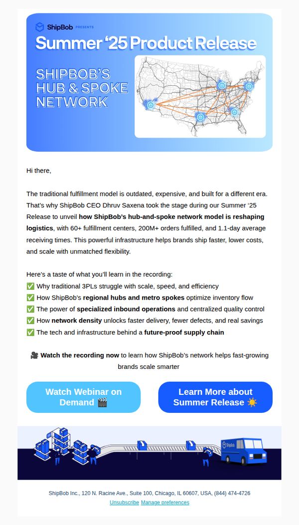 10. Psst, learn about ShipBob’s Hub-and-Spoke Network!