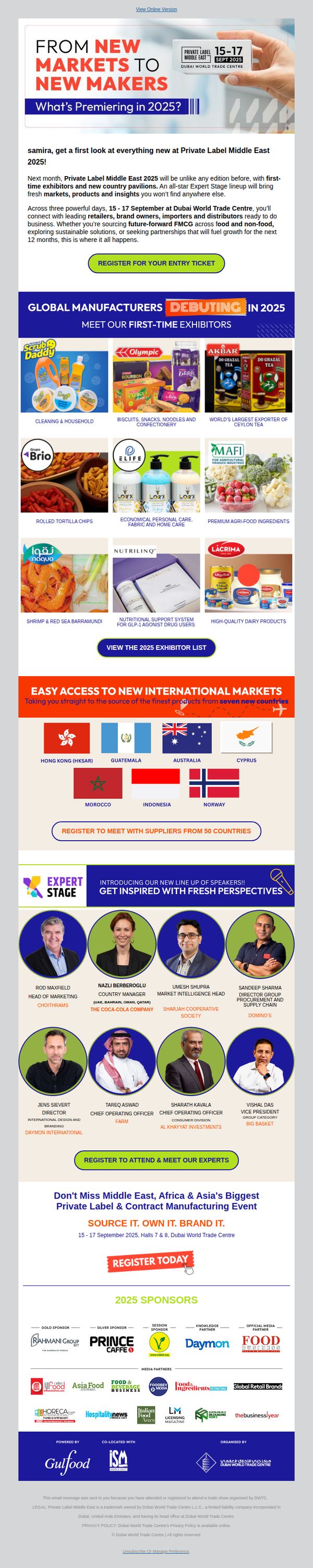 6. New Exhibitors, New Markets, New Voices - all here for the first time!
