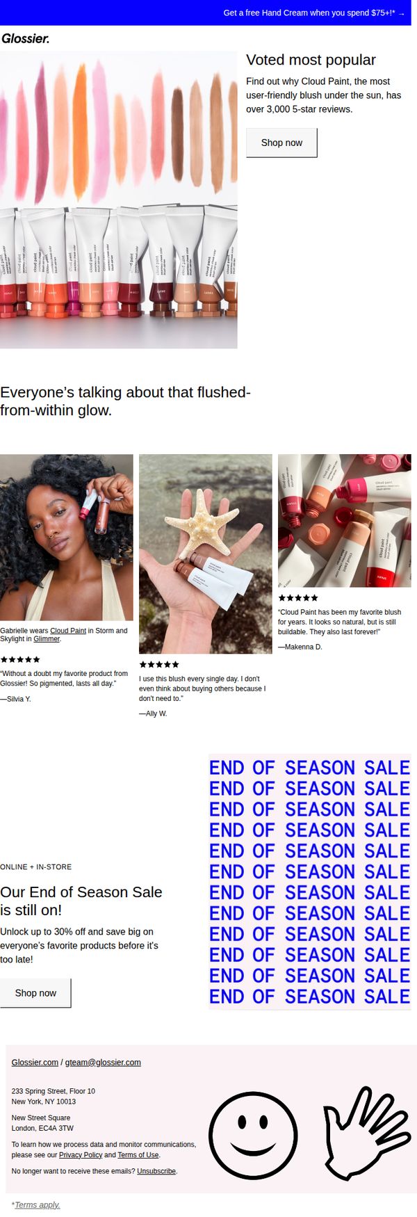 6. Glossier: “Without a doubt my favorite product”