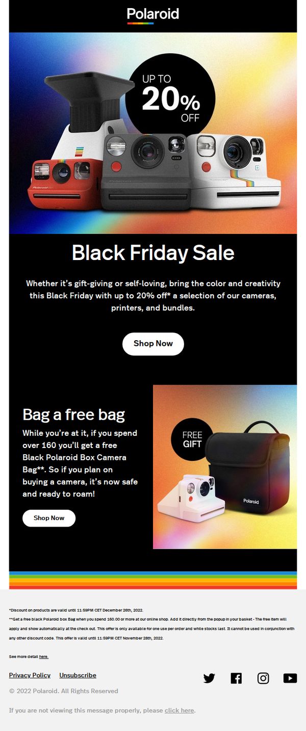 10. Our Black Friday sale is starting early! Up to 20% off 💸😀