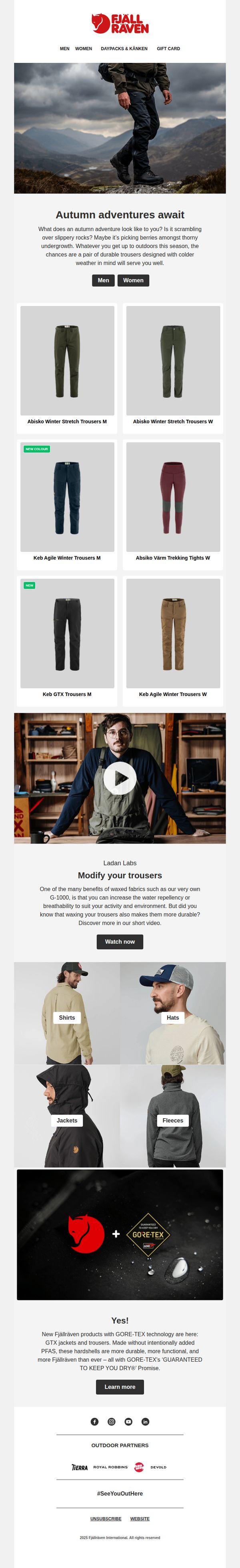 7. Fjällräven: Trousers built for adventure