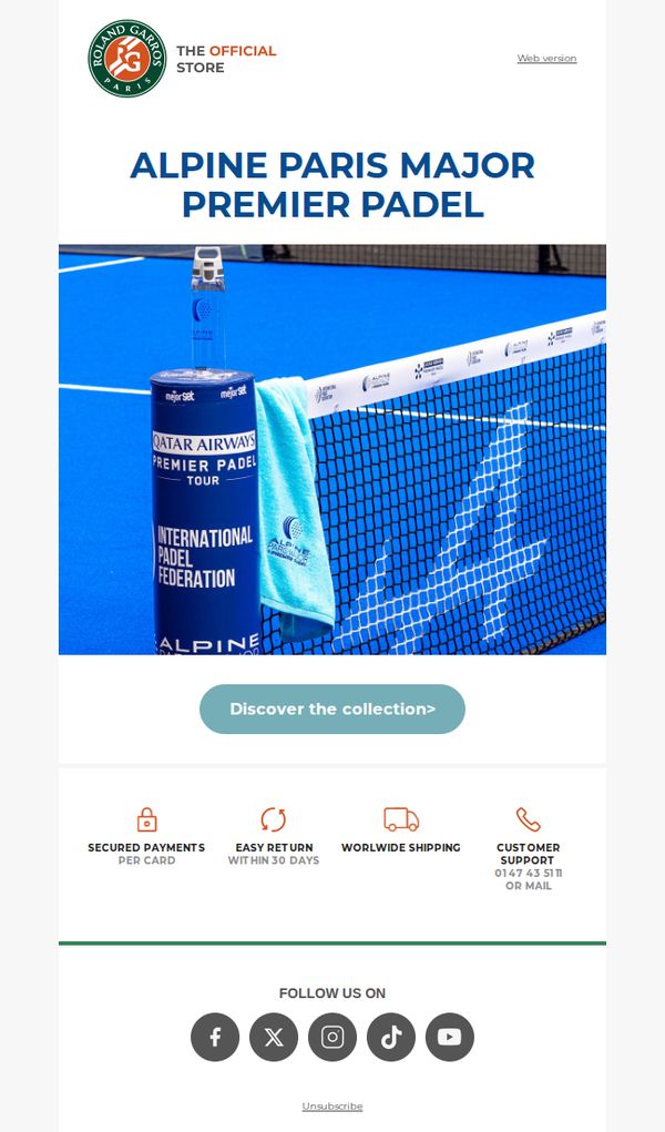 6. APM25 : The Padel collection is online!