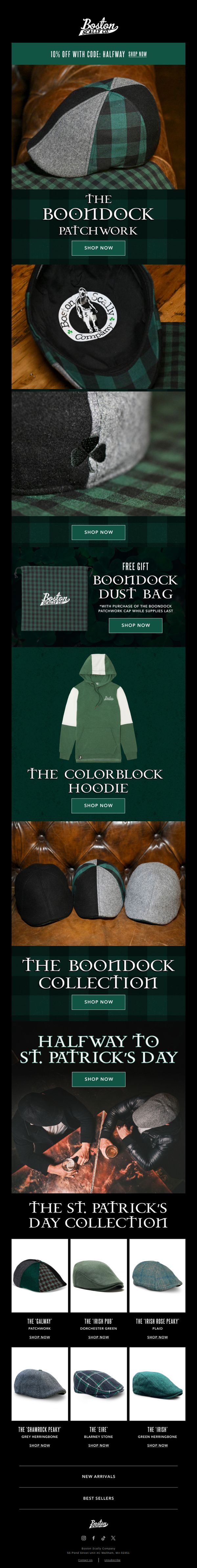 7. Boston Scally: The ‘Boondock Patchwork’ has arrived! ☘️