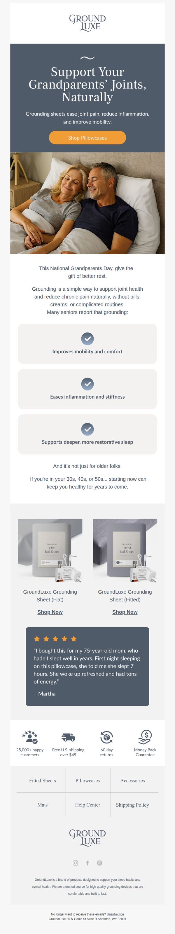 10. GroundLuxe: A simple fix for joint pain and mobility