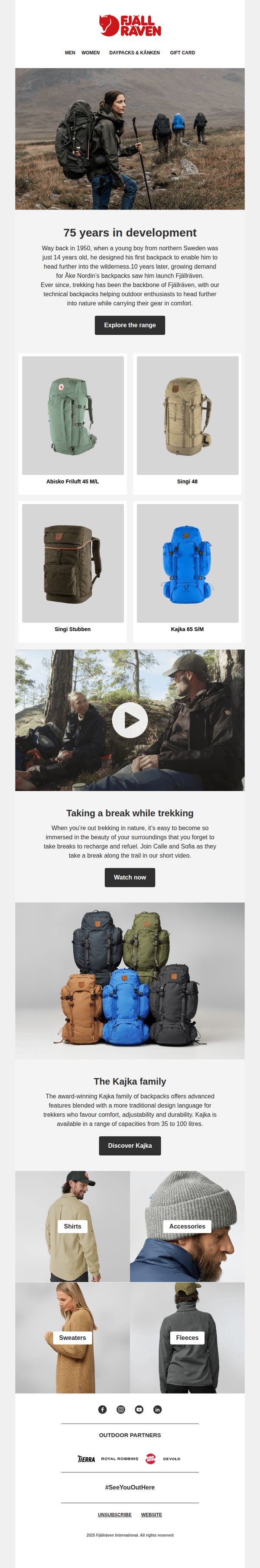 9. Fjällräven: Trekking backpacks