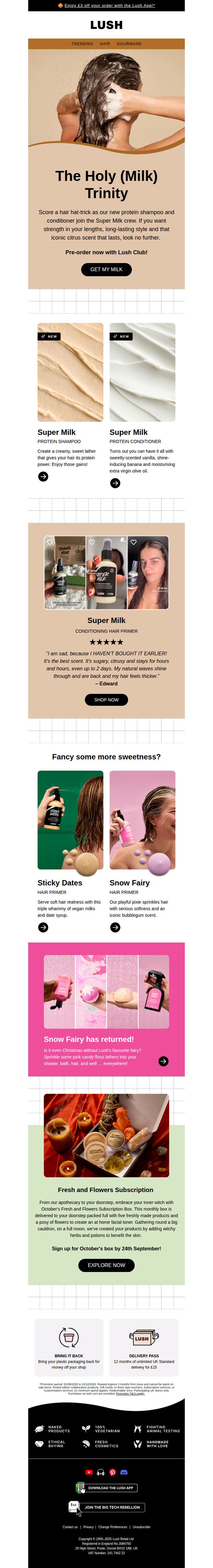 9. Lush - EN: Calling all Super Milk fans