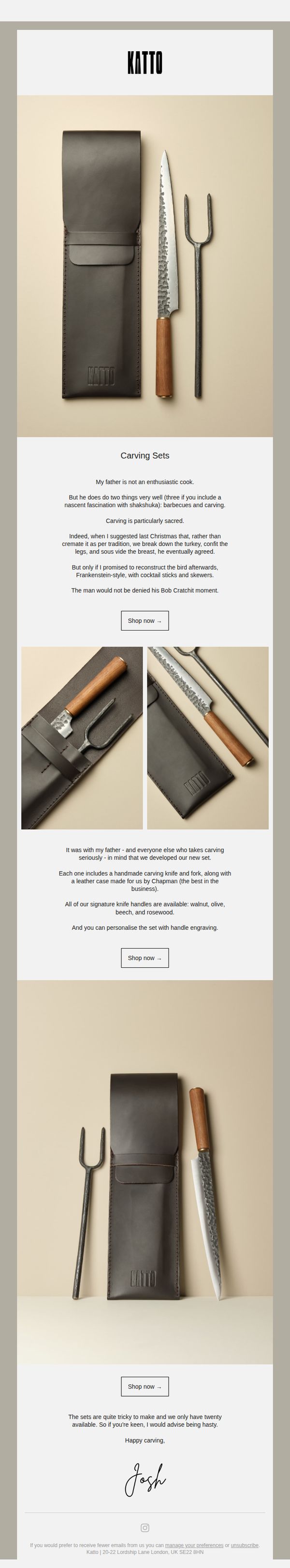 7. Crane Cookware: New | Carving Set