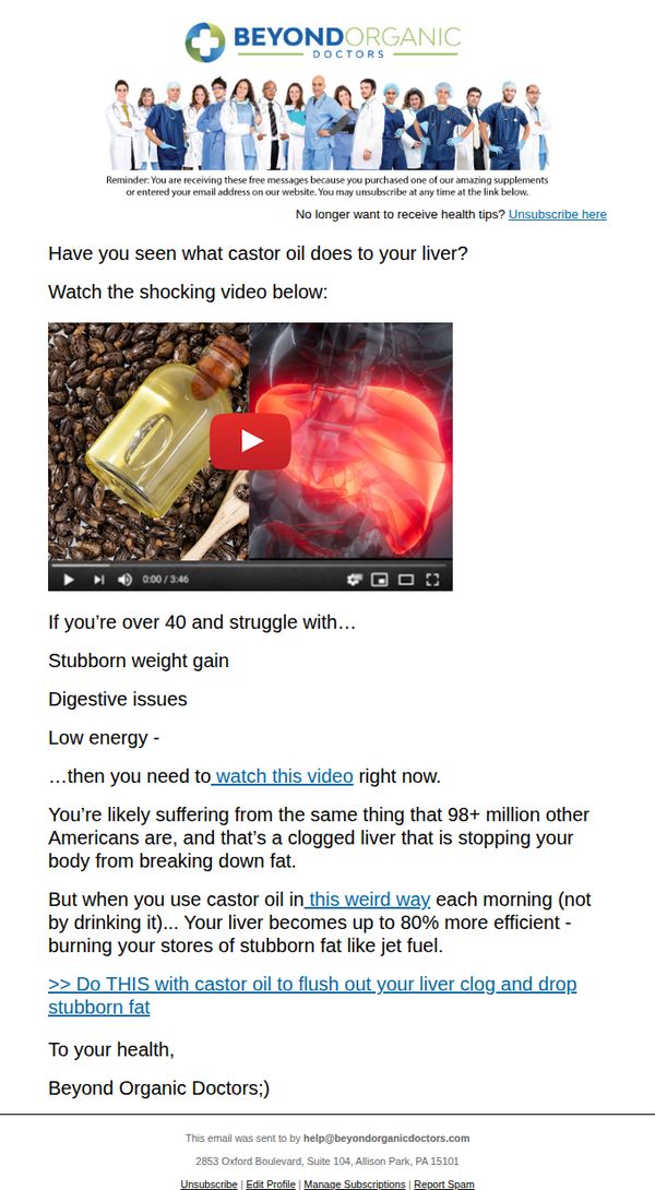 7. Beyond Organic Doctors: do THIS with castor oil to flush out your liver clog & drop belly fat