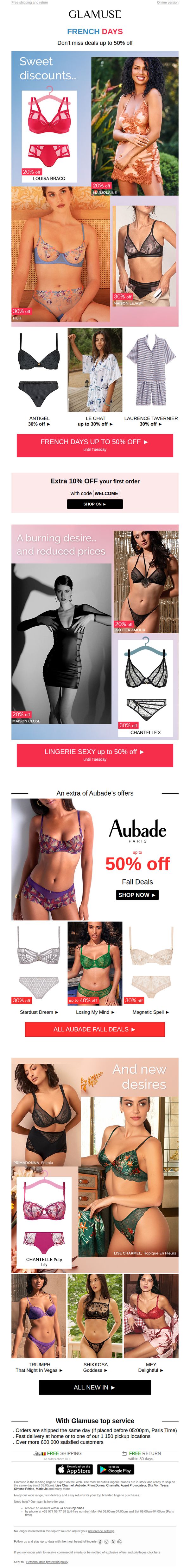 6. Glamuse - BE: Sweet discounts and... Enjoy something new with your extra 10% off ✨