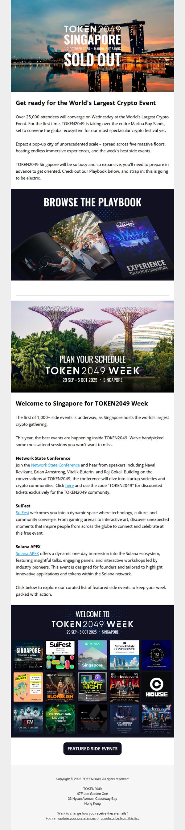 6. TOKEN2049 Singapore is SOLD OUT 💥