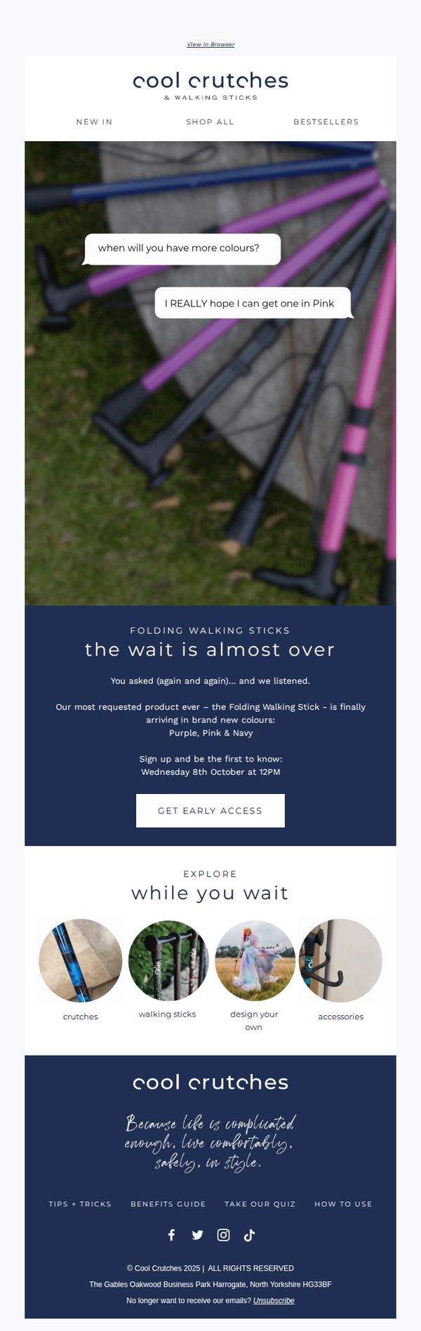 8. COMING SOON ✨ Folding Walking Sticks