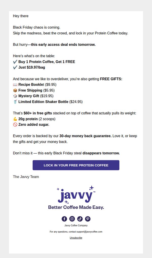 9. Ends Tomorrow: Buy 1 Get 1 FREE