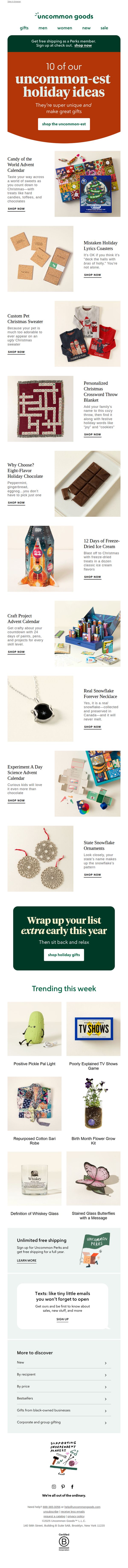 uncommon goods