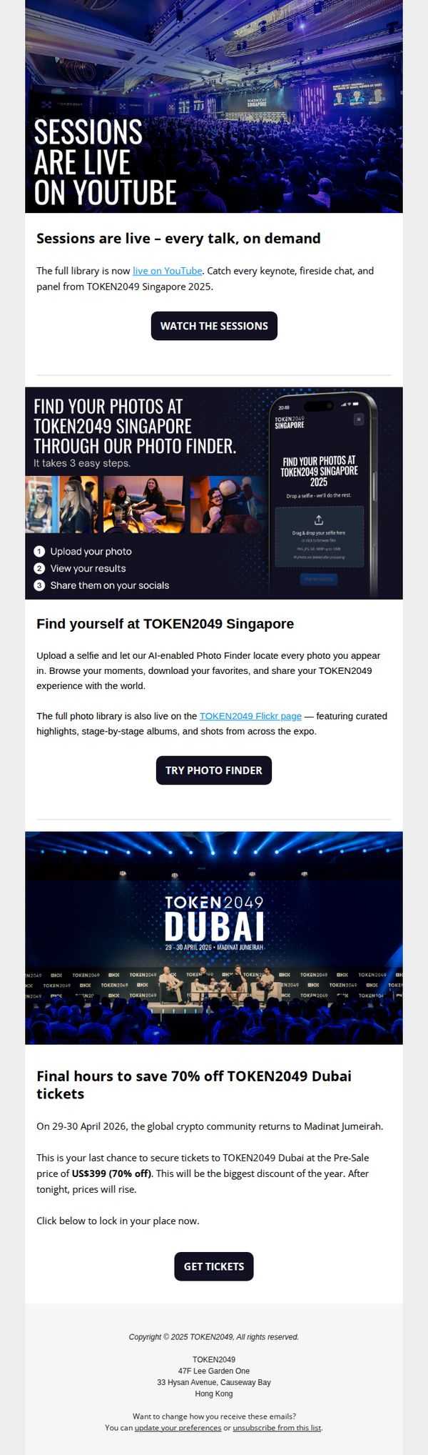 9. TOKEN2049 Singapore Sessions + Photos Are Live