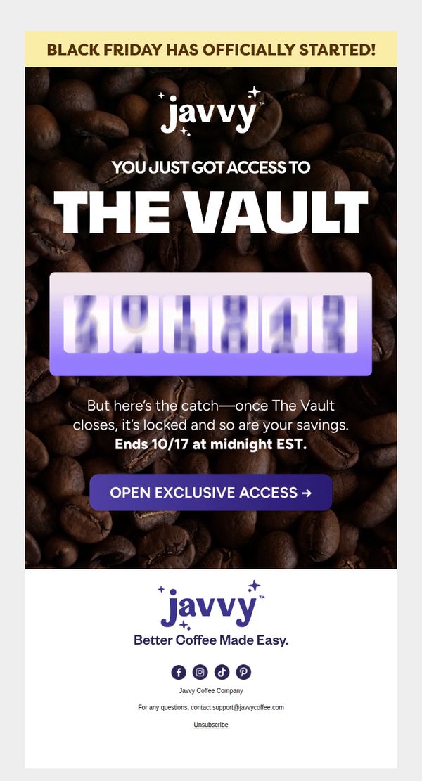 10. The Vault is OPEN