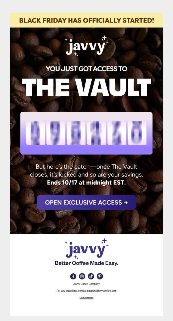9. The Vault is OPEN