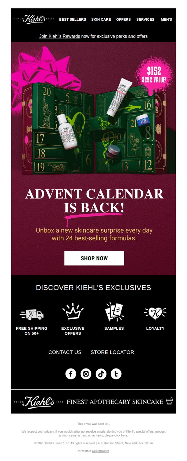 8. ✨Shop the Advent Calendar: $292 Value for Only $152!