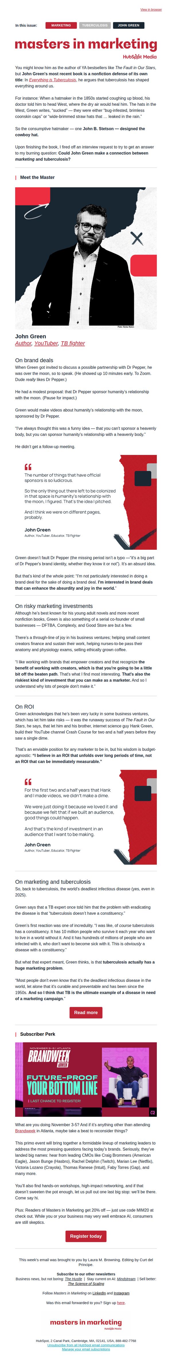 10.  Is marketing tuberculosis?  🦠 