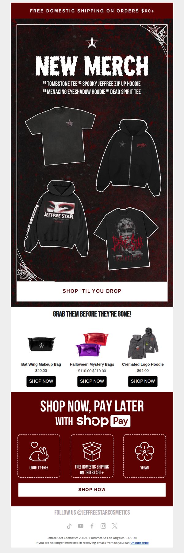7. New Merch to Haunt Your Closet 🖤