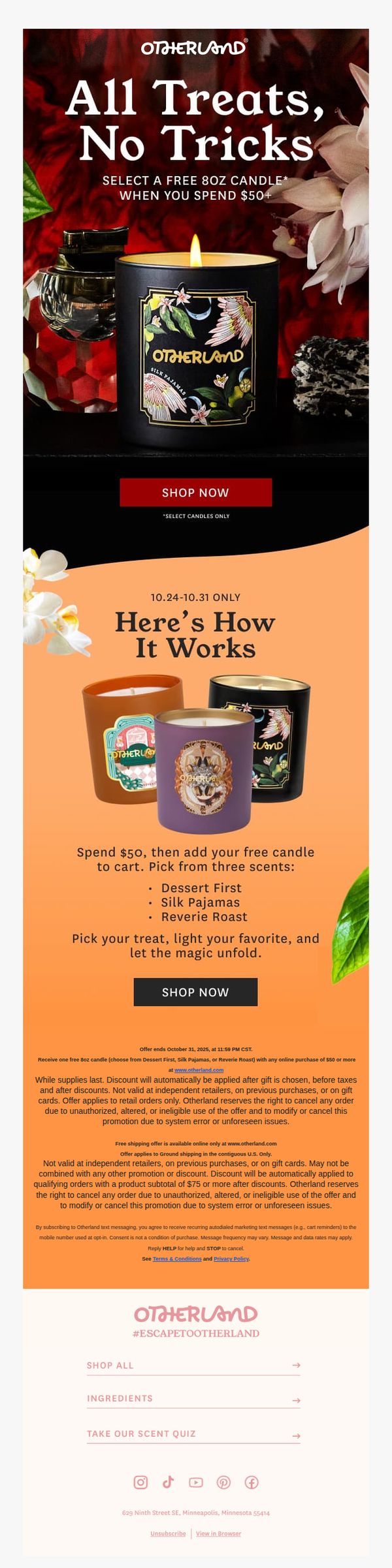6. Otherland: Unlock Spooky Savings & Free Candle!