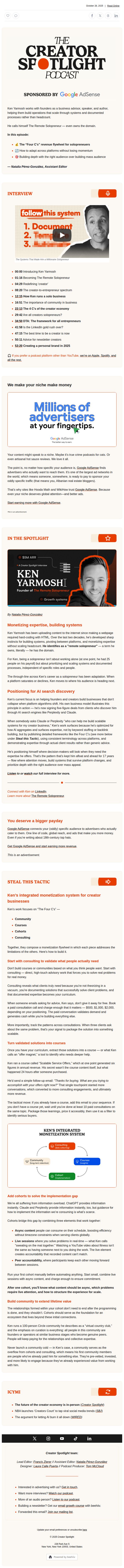 8. 🔴 The "Four C's" of monetization