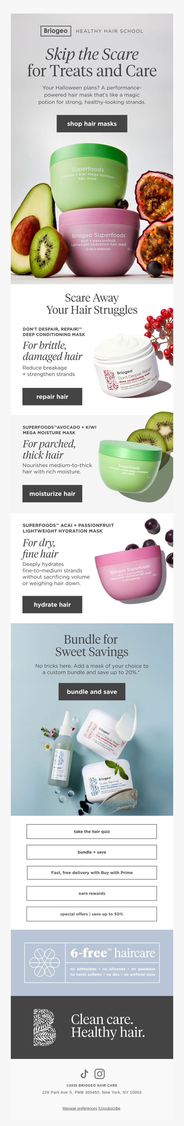 9. Hair masks > Halloween masks 💫