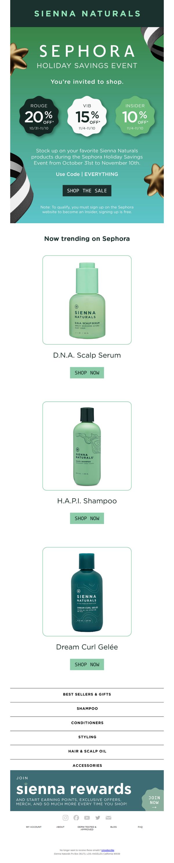 6. The SEPHORA Holiday Savings Event is here ❄️✨🛒