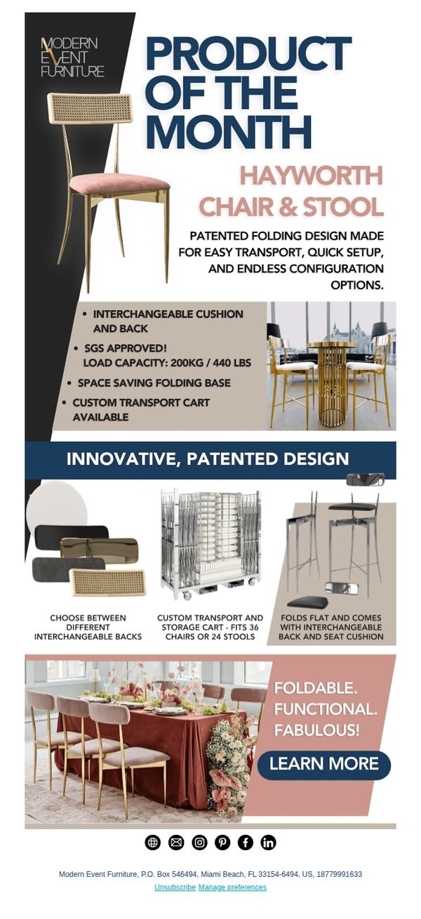 Modern Event Furniture 