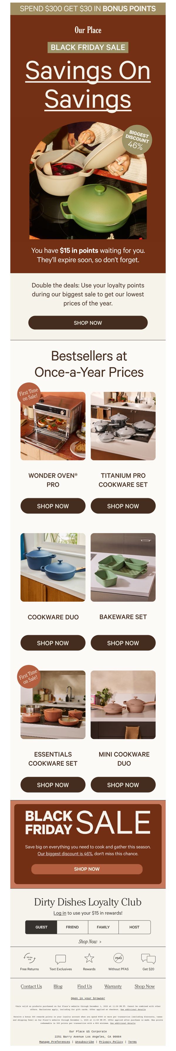 8. Black Friday Sale + Your Points =