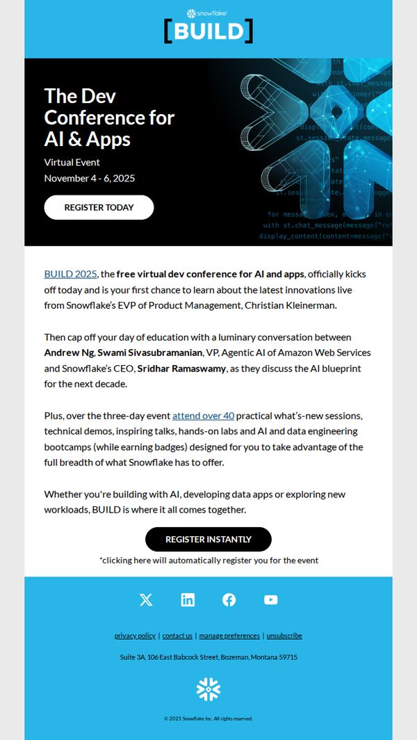 6. Join BUILD Keynote at 10 a.m. PT/1 p.m. ET — Andrew Ng at 3:30 p.m. PT / 6:30 p.m. ET