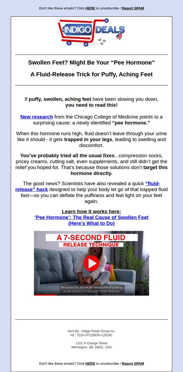 8. Puffy feet? Its not your heartâ¦ its this hormone