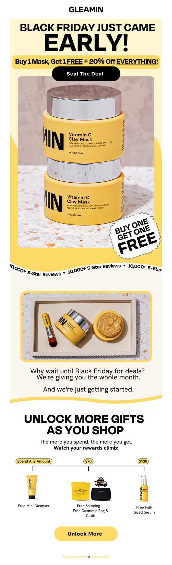 10. black friday started EARLY! (you're in)