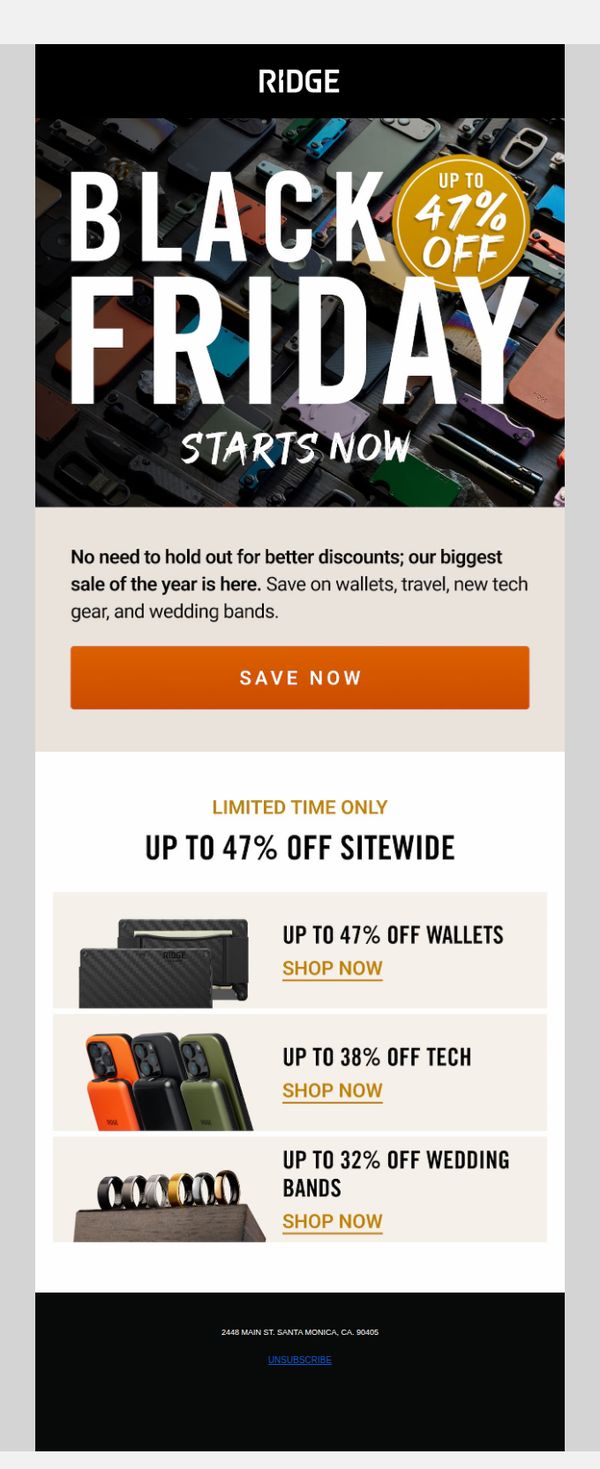 7. Black Friday Starts NOW