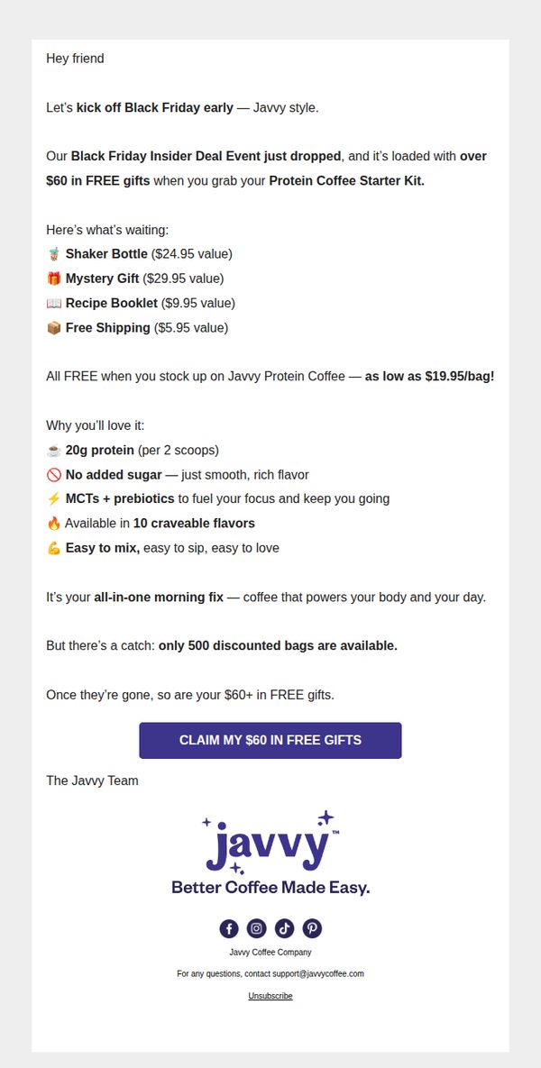 6. Black Friday Insider Deal Starts NOW