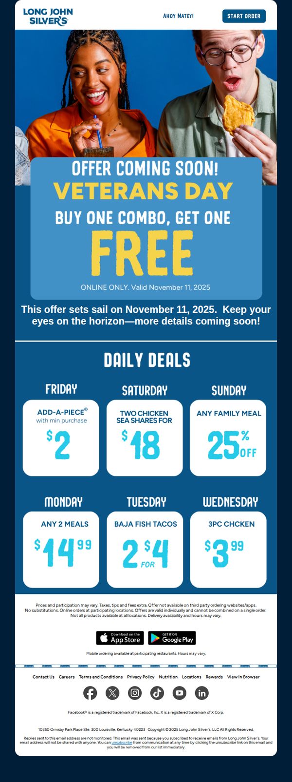 9. Long John Silver's: Somethin’ Special’s on the Horizon for Veterans Day ⚓