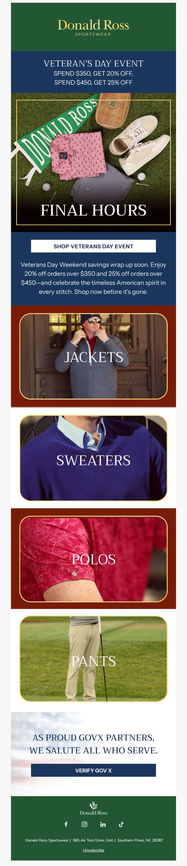Donald Ross Sportswear 