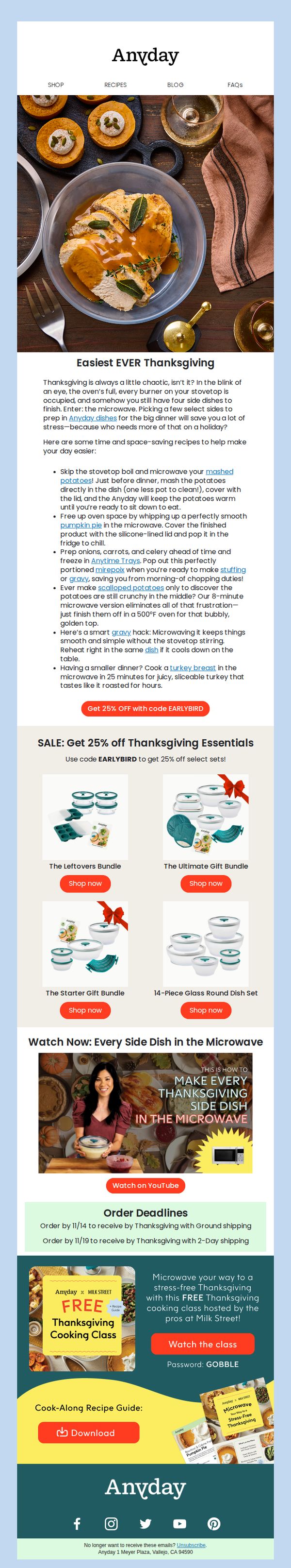 8. 6 stress-free Thanksgiving tips