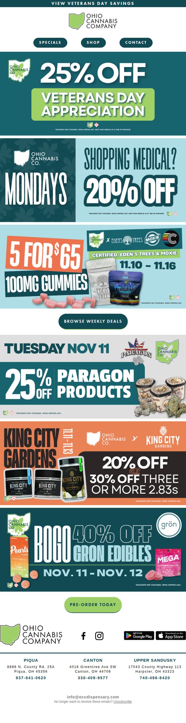 9. ⭐ Veterans Day Specials & Spotlight Vendor Deals All Week!