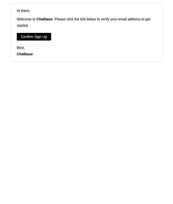 6. Chatbase Sign Up