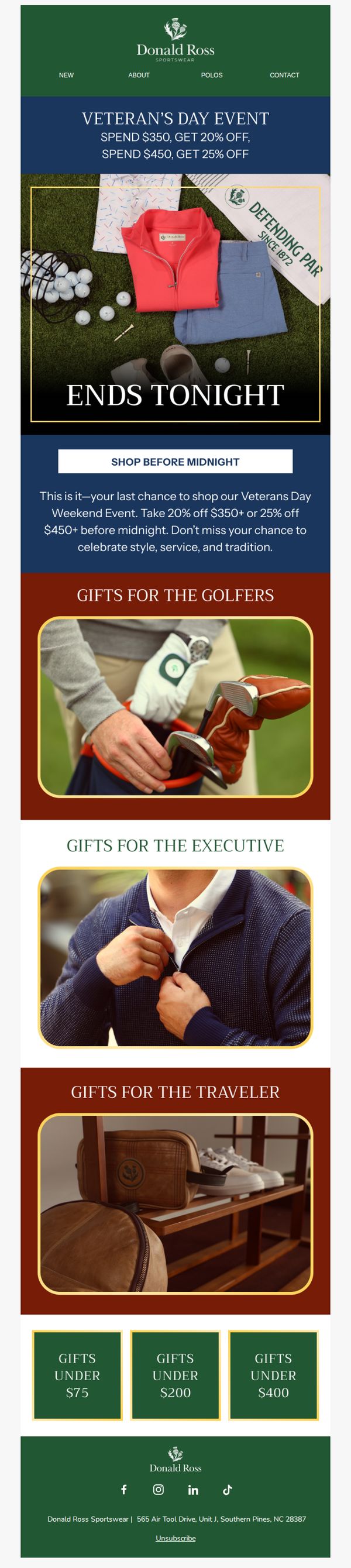 Donald Ross Sportswear 