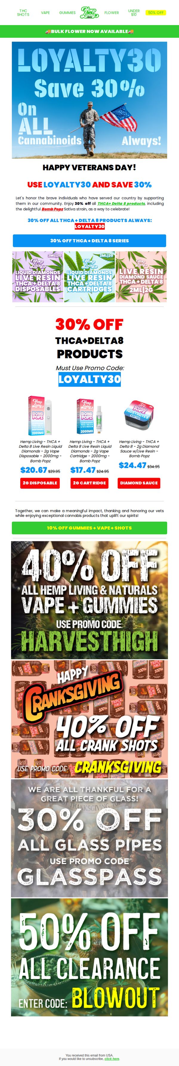 7. Hemp Living: 🎖️Honoring Our Heroes This Veterans Day🫡