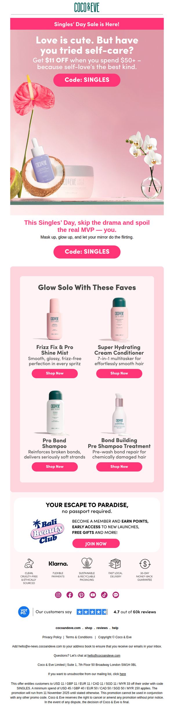 9. Coco & Eve: Because You Deserve It - $11 OFF For You!