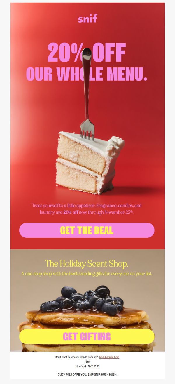 6. 20% OFF BECAUSE IT’S ALMOST BLACK FRIDAY.