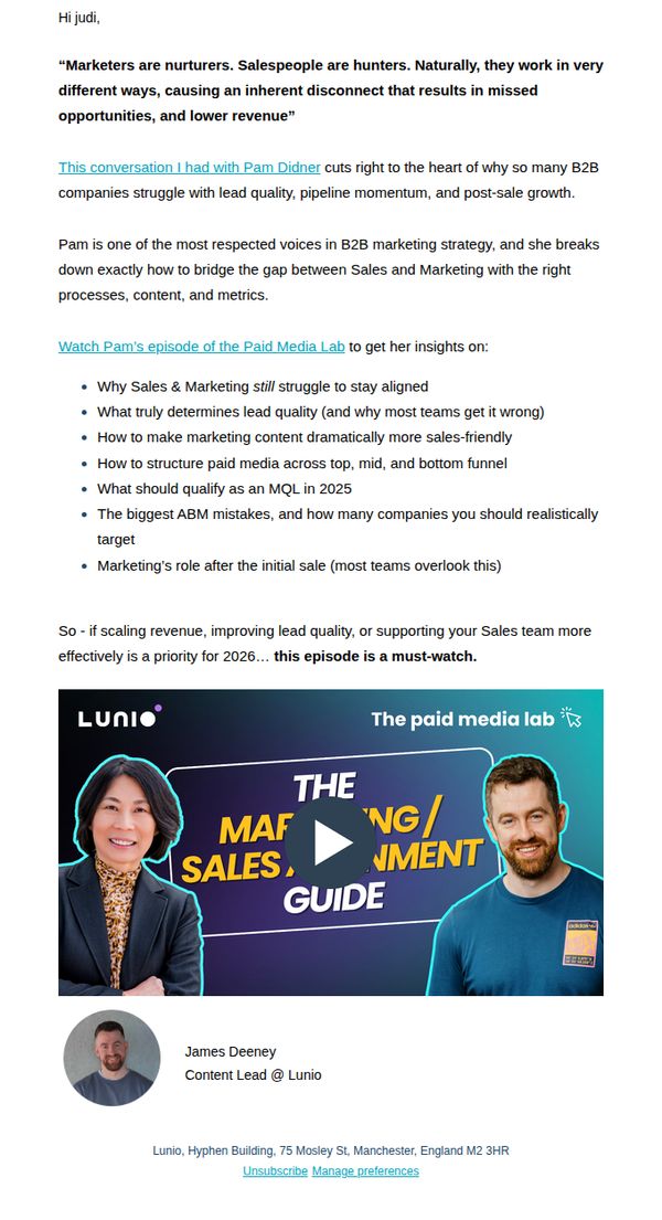10. Overcoming the Sales/Marketing disconnect (w/ Pam Didner)