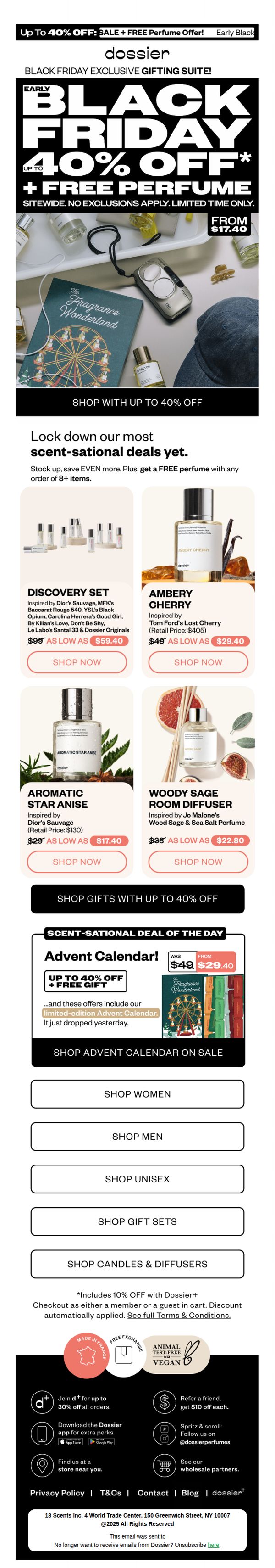 10. Dossier - EN: Pack your holidays with lux gifts – up to 40% OFF 🎁