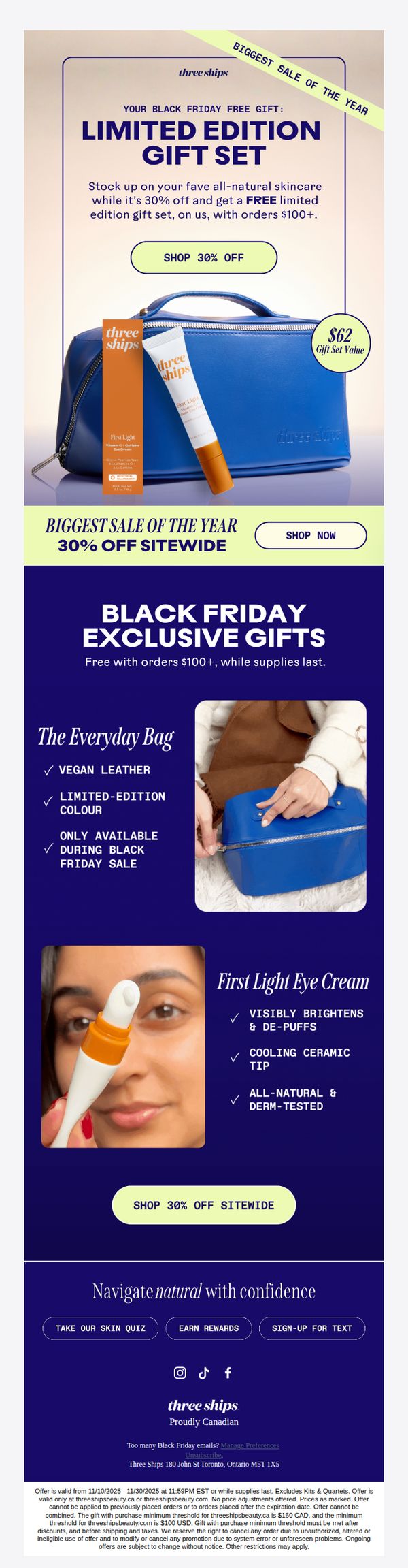 8. Your Black Friday Free Gifts ($62 value)