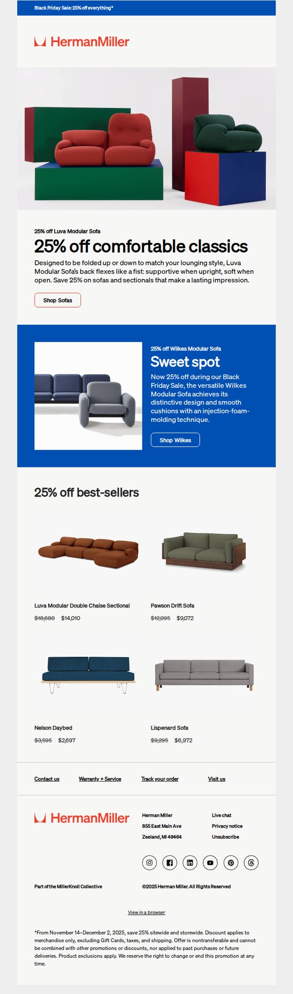 6. 25% off sink-right-in sofas and sectionals