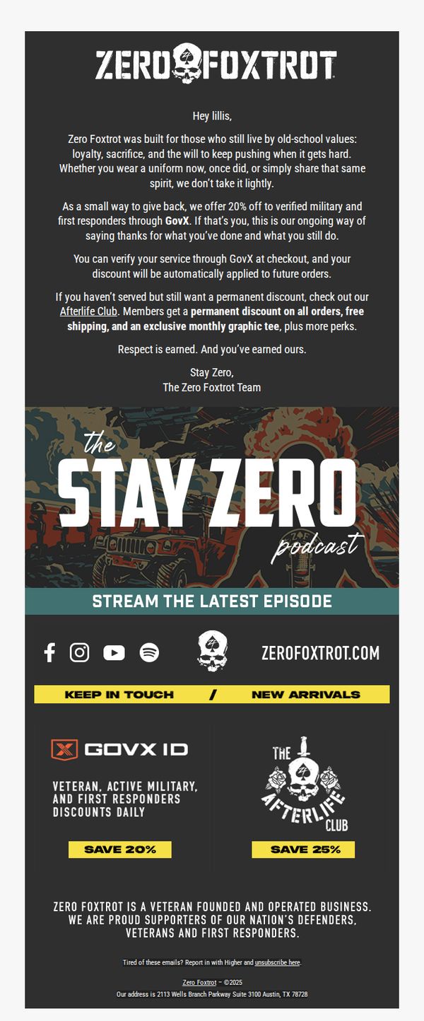 ZERO FOXTROT