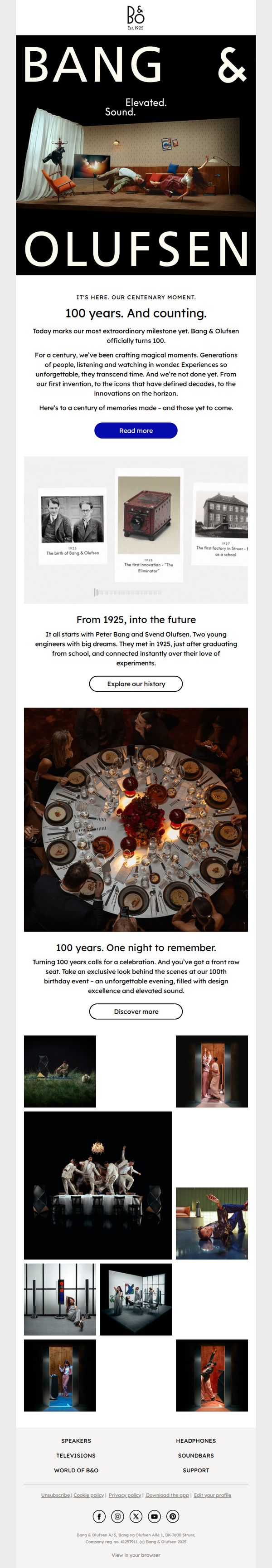 8. Bang & Olufsen: Celebrating 100 years of Bang & Olufsen